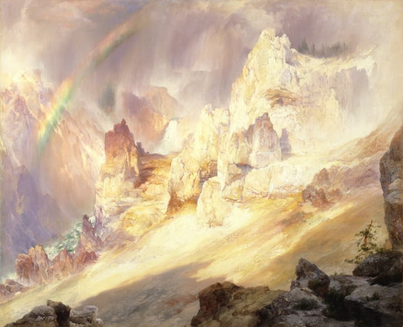 黄石大峡谷上的彩虹