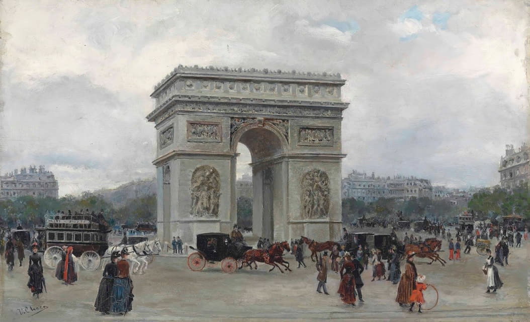 Ulpiano Checa - The Arc the Triomphe, Paris