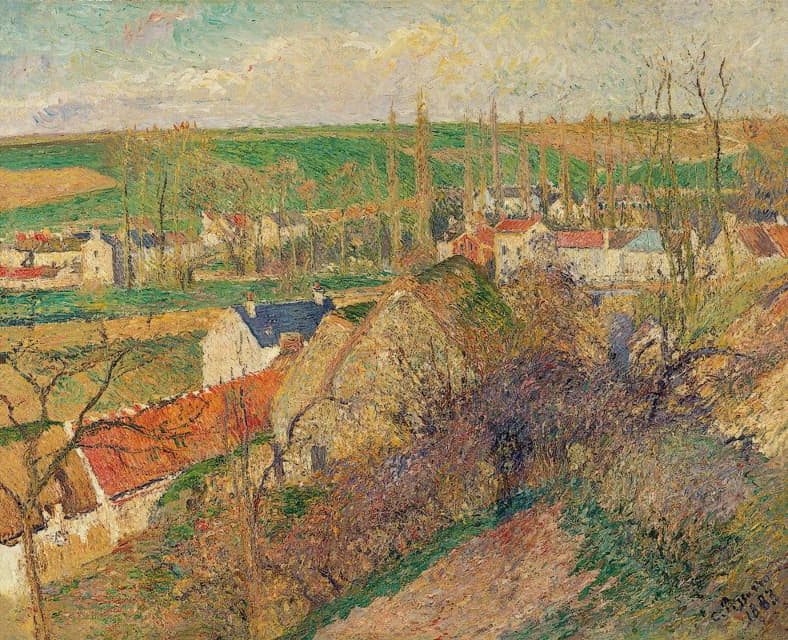Camille Pissarro - Vue Sur Le Village D’osny