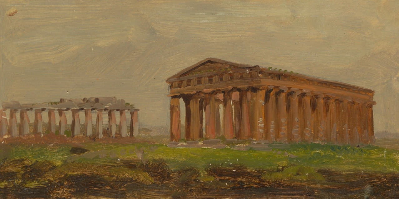 Frederic Edwin Church - Paestum, Temple of Neptune