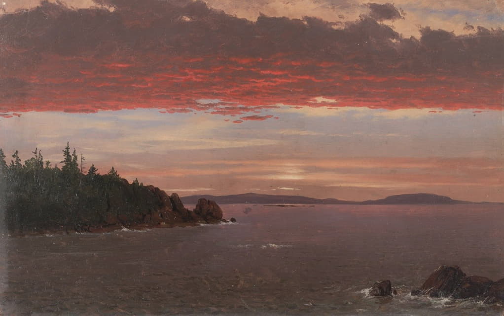 Frederic Edwin Church - Schoodic Peninsula from Mount Desert at Sunrise