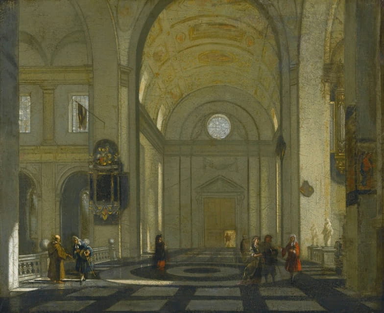 Emanuel de Witte - Interior of a Church