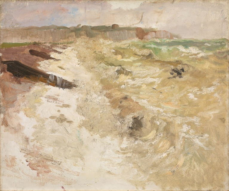 Frits Thaulow - From the Beach at Dieppe