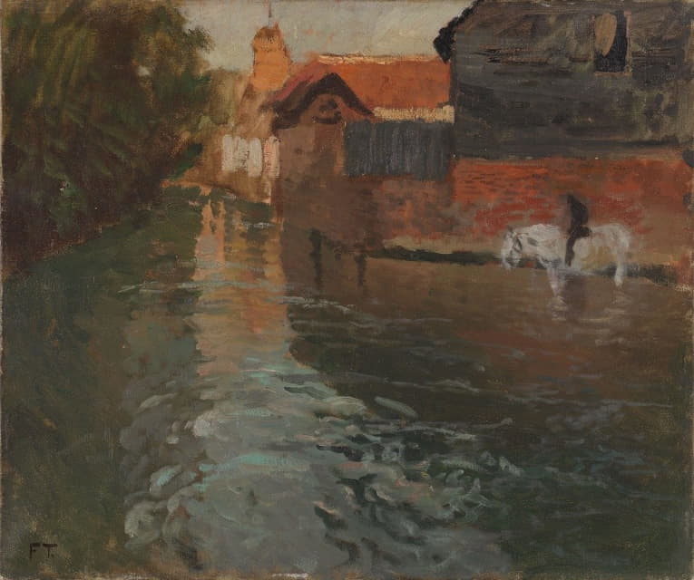 Frits Thaulow - River in northern France