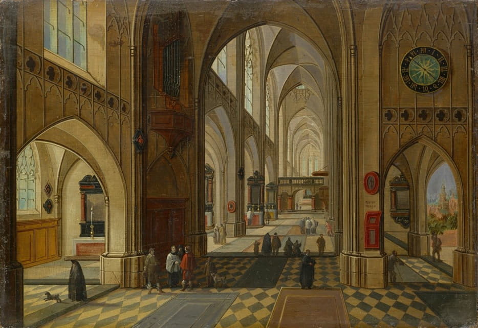 Pieter Neeffs the Elder - Interior of a Gothic Church