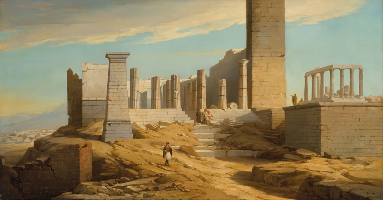 Florent Mols - View of Greek classical ruins