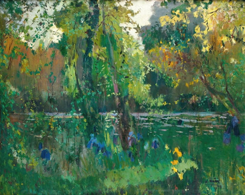 Joaquin Mir Trinxet - Riverbank In The Forest