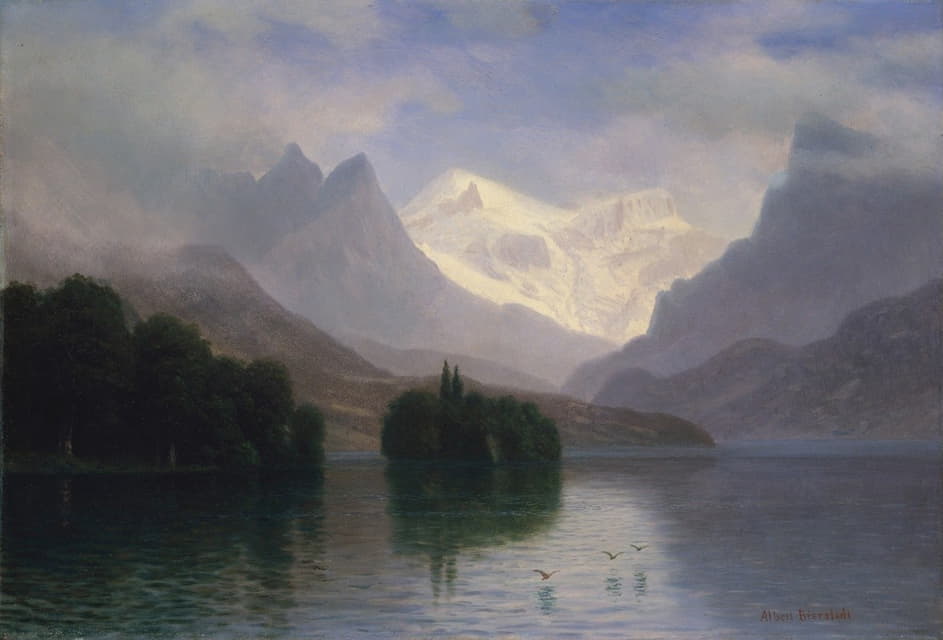 Albert Bierstadt - Mountain Scene