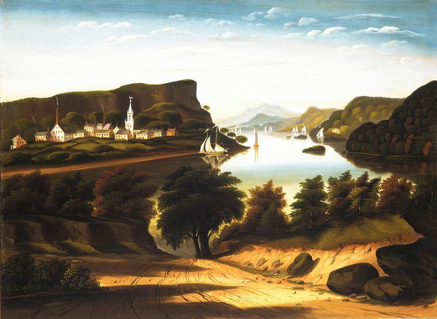 Thomas Chambers - Lake George and the Village of Caldwell
