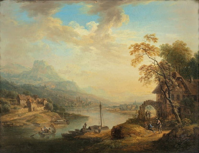 Christian Georg Schütz the elder - River Landscape