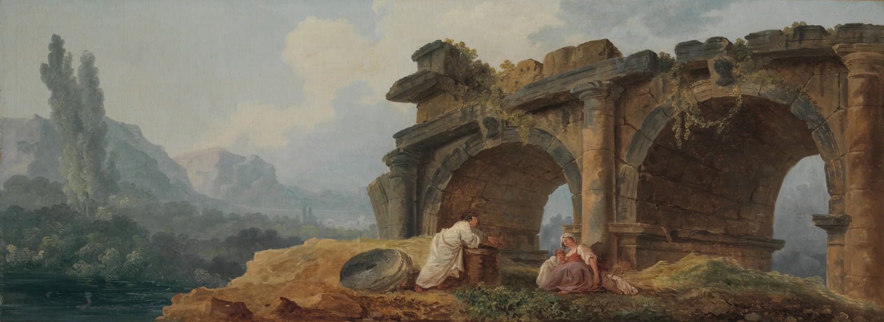 Hubert Robert - Arches in Ruins