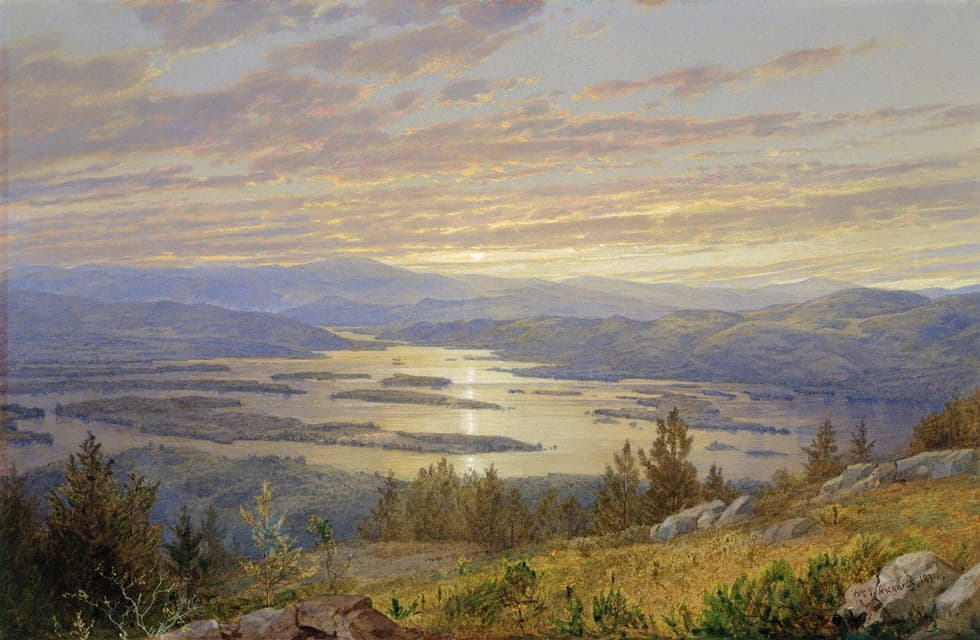 William Trost Richards - Lake Squam from Red Hill