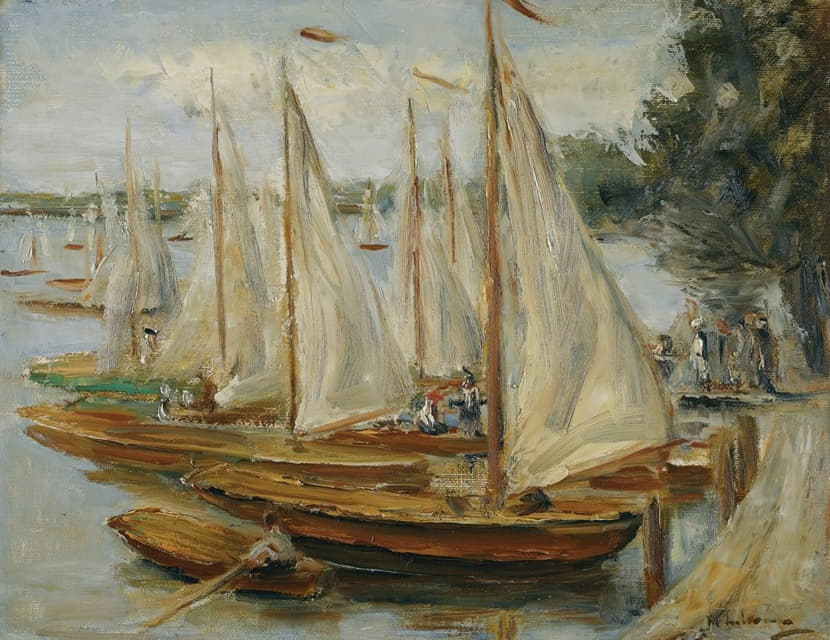 Max Liebermann - Segelboote Am Wannsee (Sailing Boats On Wannsee Lake)