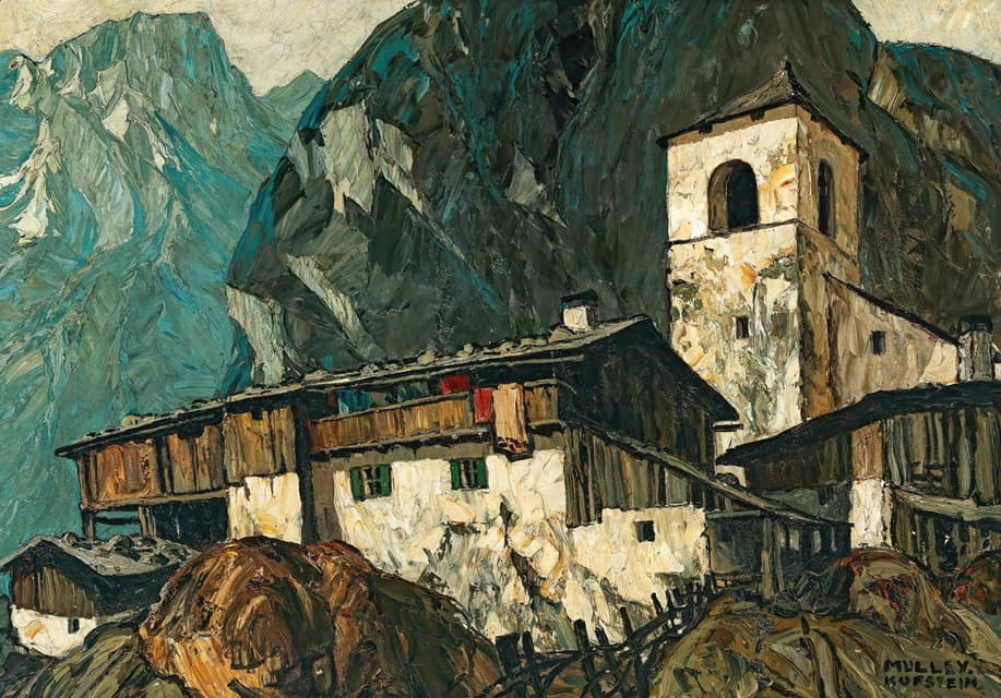 Oskar Mulley - Mountain church and farm
