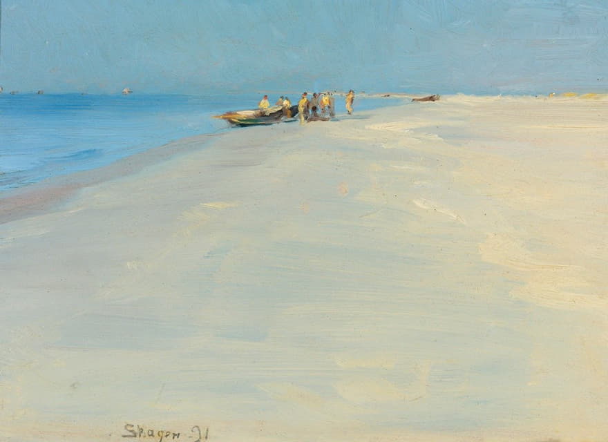 Peder Severin Krøyer - Fishermen On The Beach At Skagen