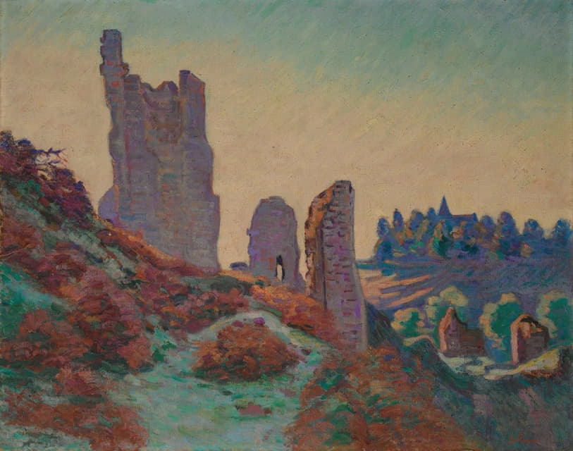 克罗赞特城堡的废墟