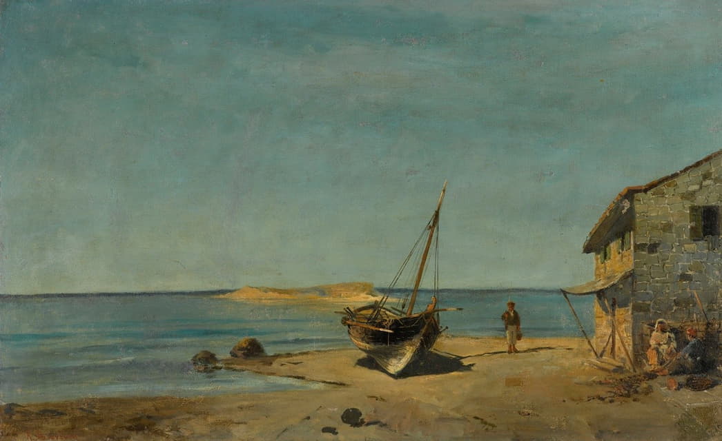 Constantinos Volanakis - The Fisherman’s Home On The Beach
