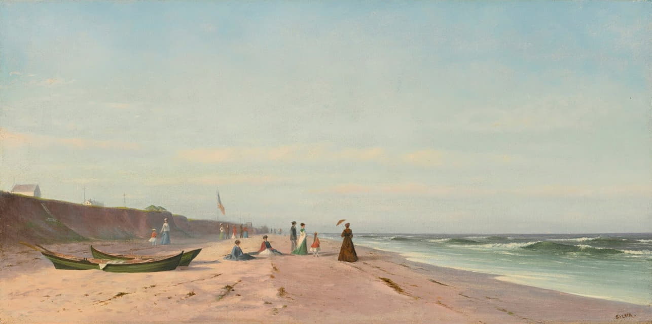 Francis Augustus Silva - The Beach At Long Branch, New Jersey