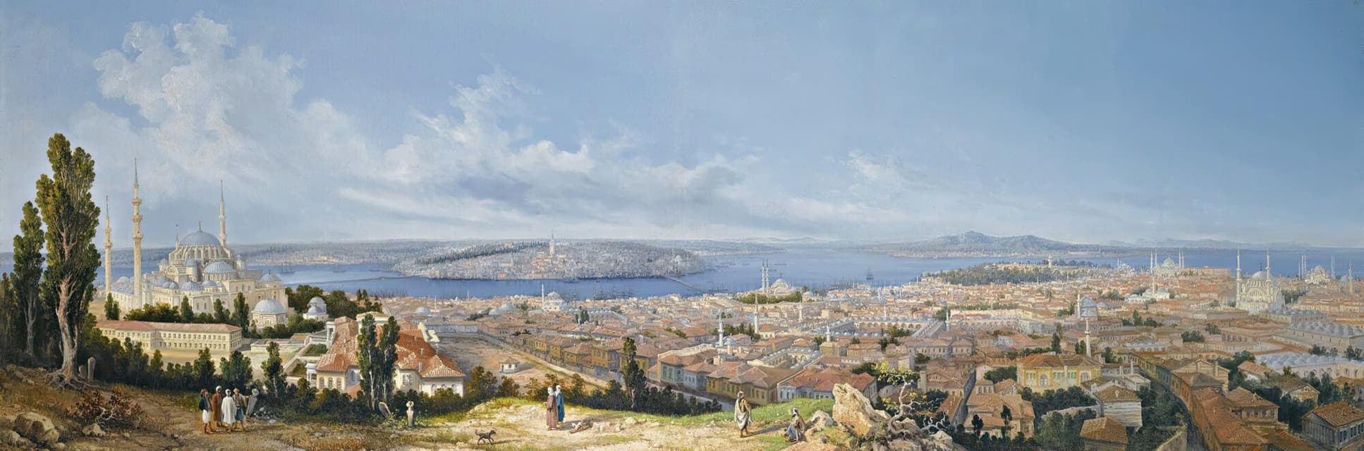君士坦丁堡全景，从贝亚齐特俯瞰