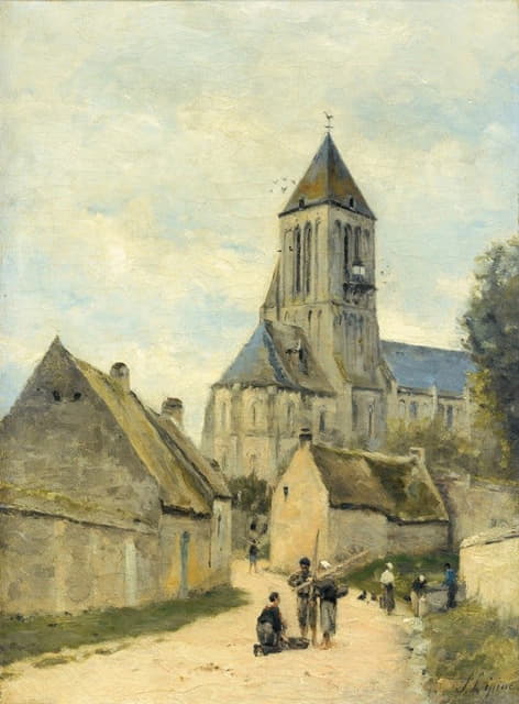 Stanislas Lépine - Ouistreham church in Normandy