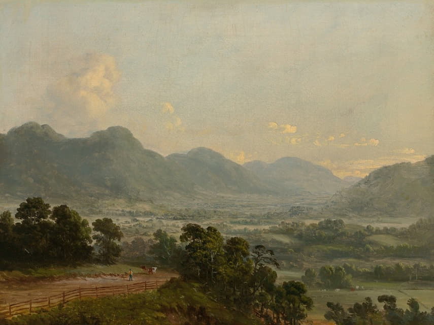 Dewitt Clinton Boutelle - Extensive Landscape with Broad Valley and Distant Mountains
