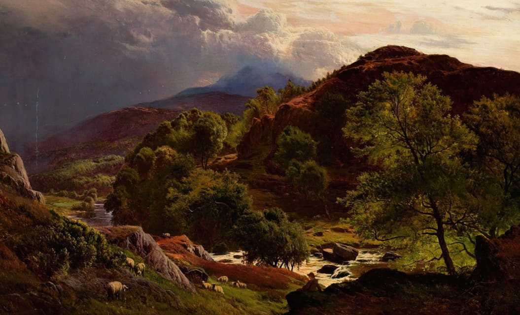 Sidney Richard Percy - The River Llugwy at Capel Curig