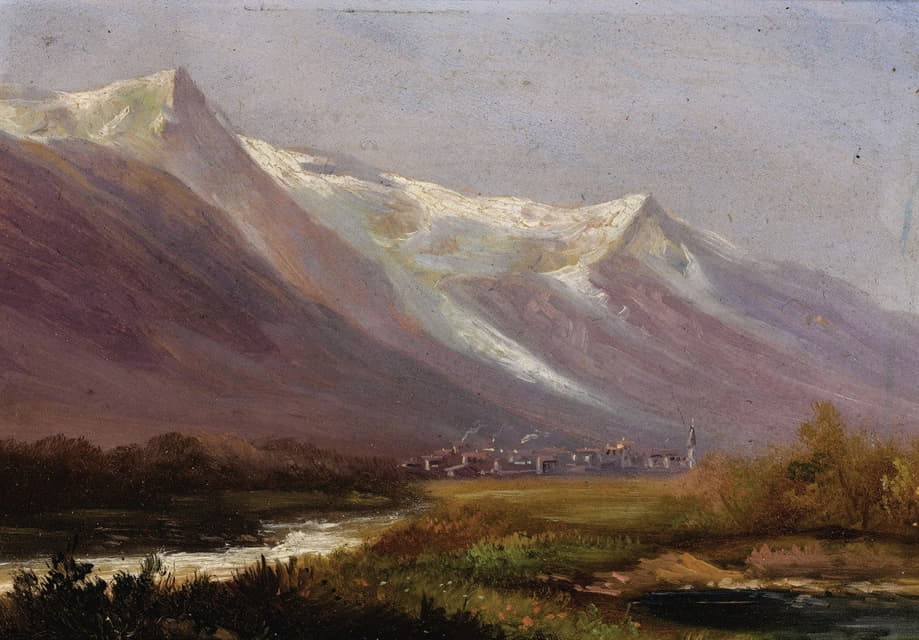 Albert Bierstadt - Study of Mountains