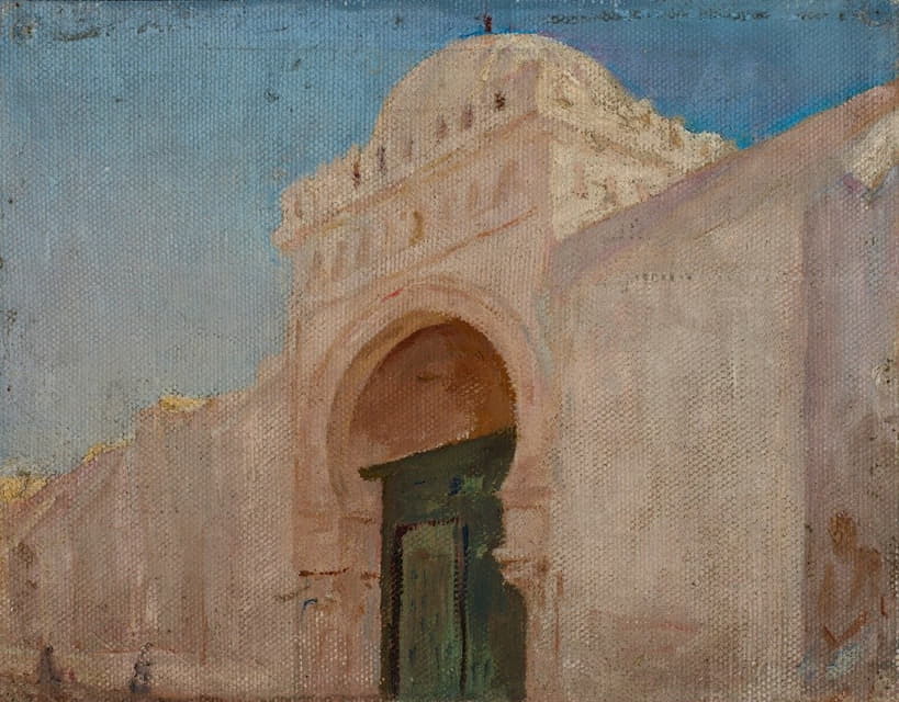 Jan Ciągliński - Kairouan (Entrance to the Mosque of the Barber)