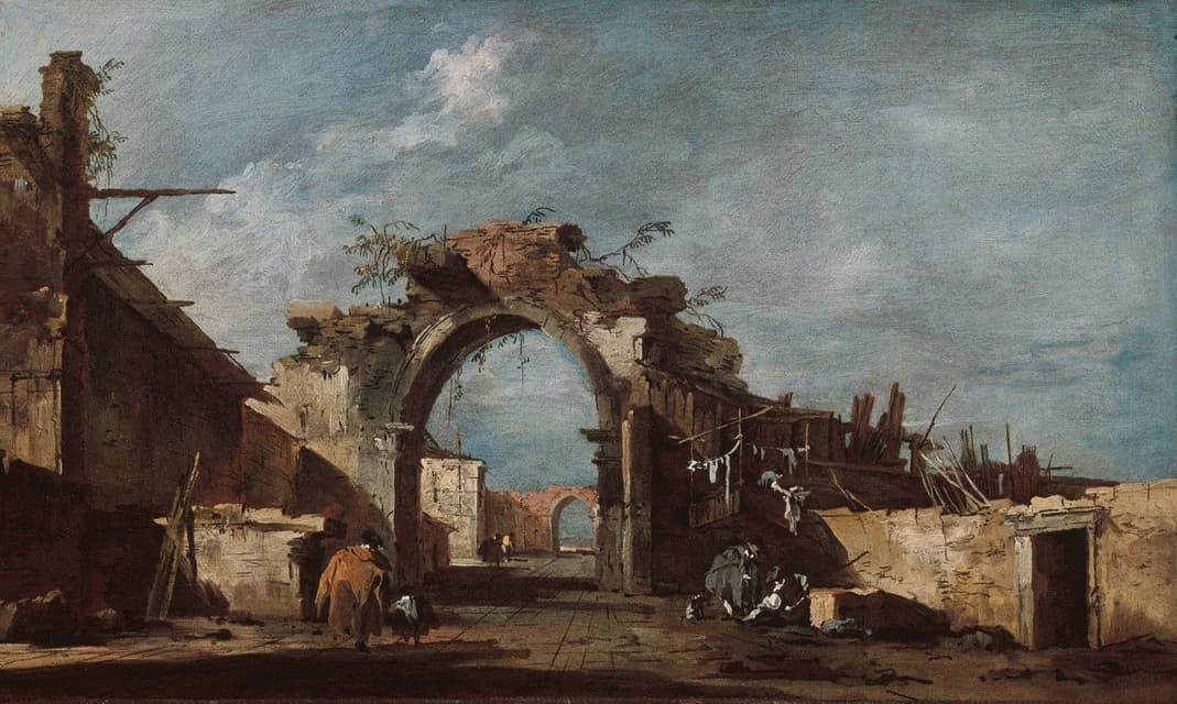 Francesco Guardi - Ruined Archway