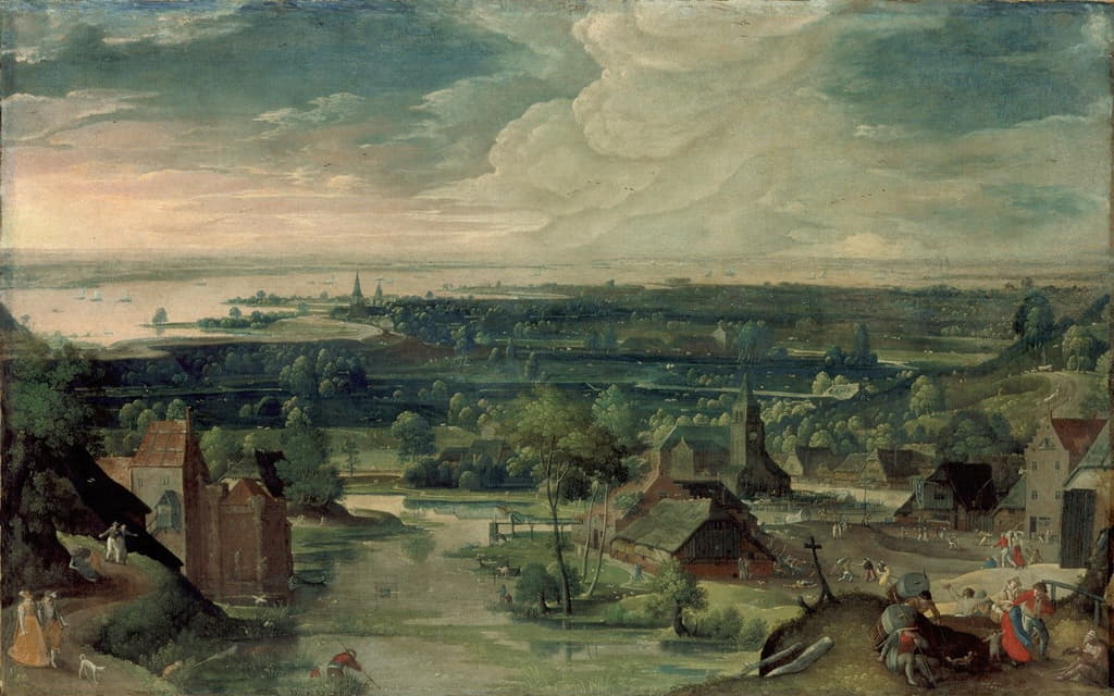 Hans Bol - River Landscape
