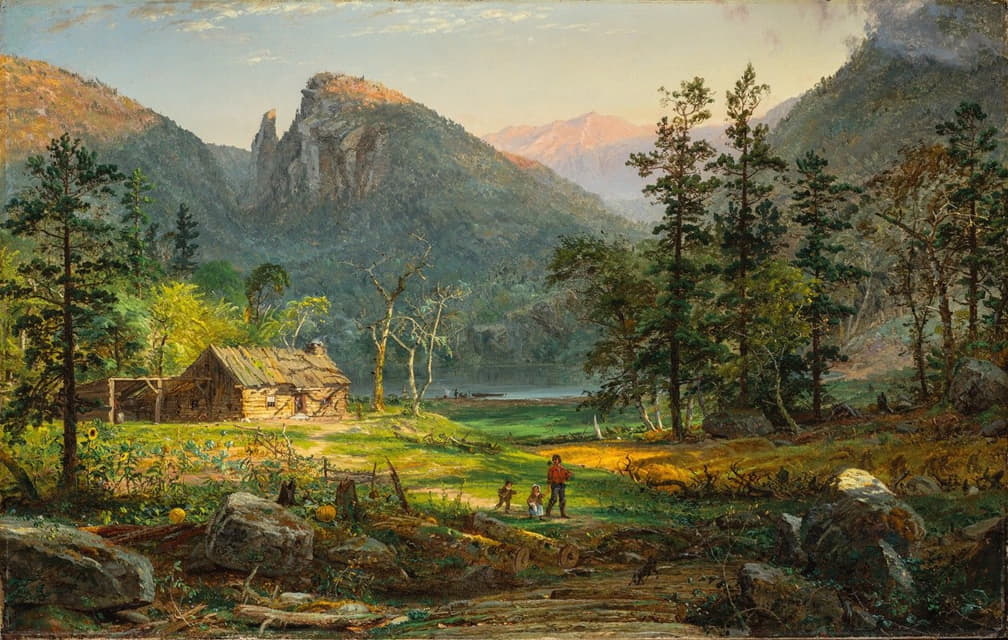 Jasper Francis Cropsey - Pioneer’s Home, Eagle Cliff, White Mountains