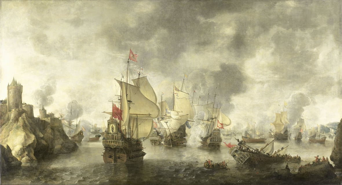 1649年，威尼斯和荷兰联合舰队在福亚湾与土耳其人作战
