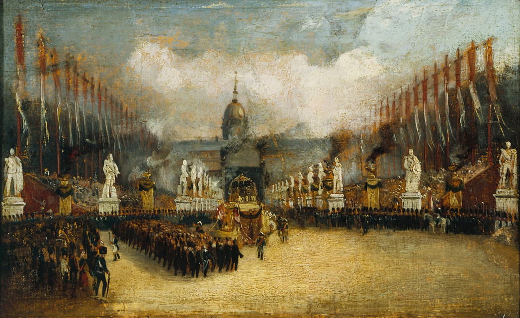1840 年 12 月 15 日，拿破仑的骨灰抵达荣军院广场