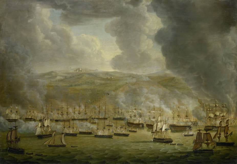 Gerardus Laurentius Keultjes - The Attack of the Combined Anglo-Dutch Squadron on Algiers, 1816