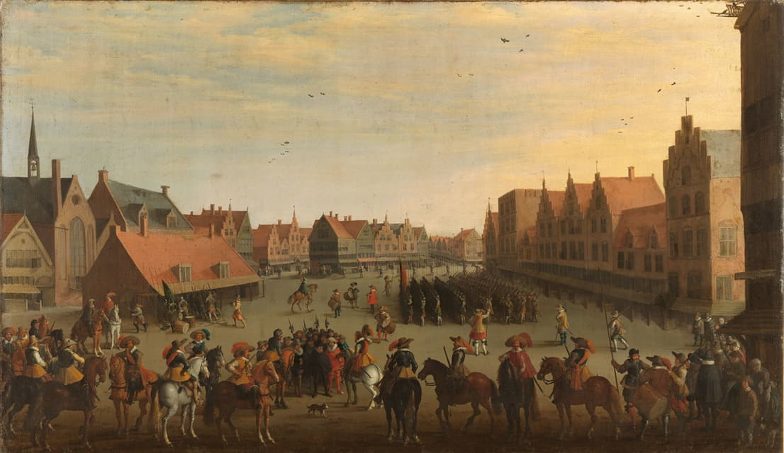 Joost Cornelisz Droochsloot - The Disbanding of the ‘Waardgelders’ (Mercenaries in the Pay of the Town Government) by Prince Maurits in Utrecht, 31 July 1618