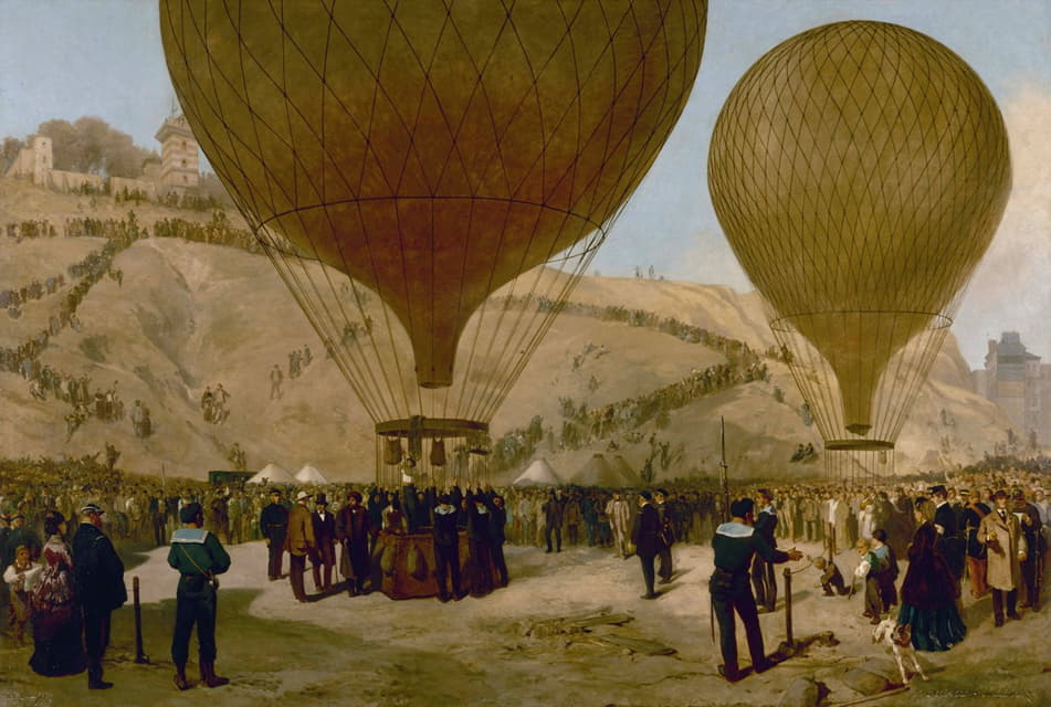 1870年10月7日，莱昂·甘贝塔乘坐阿尔芒·巴贝斯气球前往蒙马特旅游