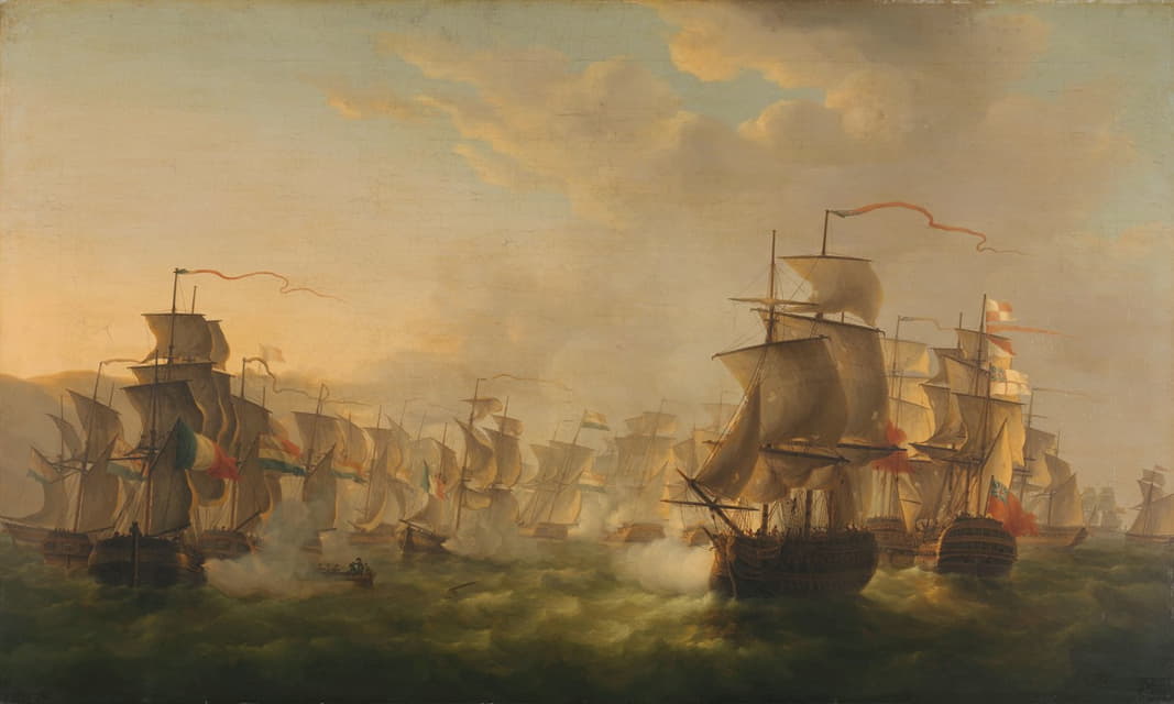 Martinus Schouman - Clash of the Dutch and British Fleets during the Passage of the Dutch Flotilla to Boulogne (1804)
