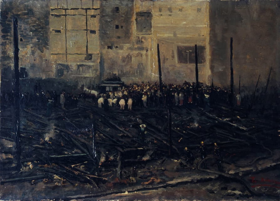 T. Bianco - Le Bazar de la Charité après l’incendie du 4 juin 1897