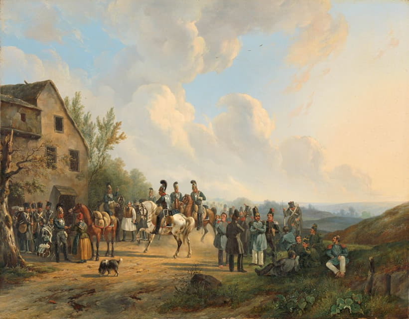 1831年8月反对比利时起义十天战役的场景