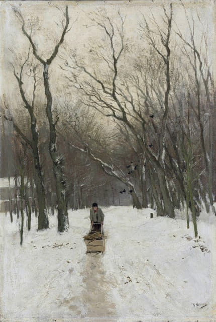 Anton Mauve - Winter in the Scheveningen Woods