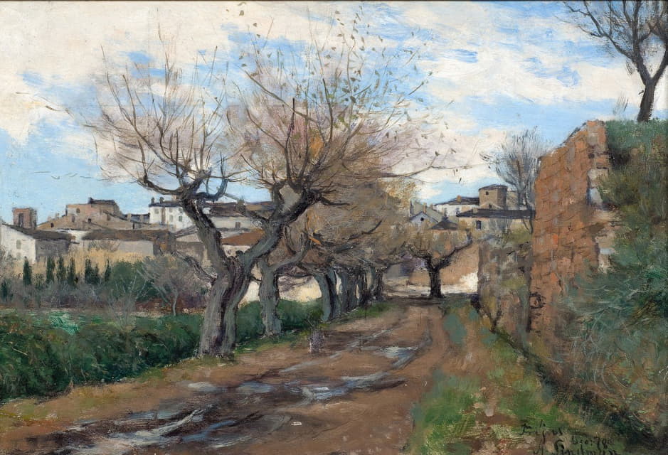 Axel Lindman - A Street in Fréjus