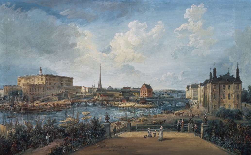 Elias Martin - View of Stockholm IV