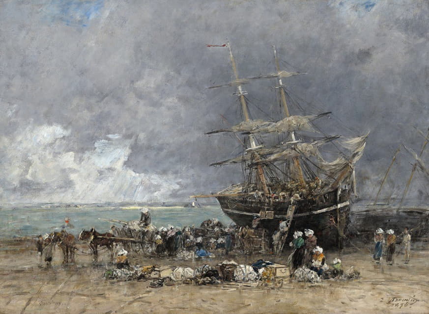Eugène Boudin - Return of the Terre-Neuvier