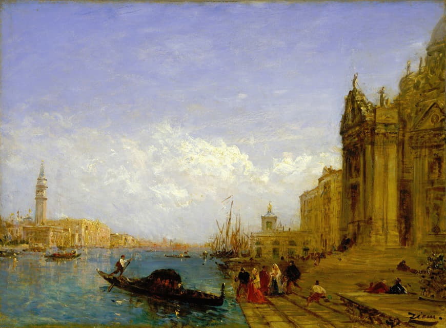 Félix Ziem - Venetian Scene