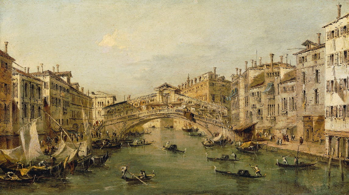 Francesco Guardi - Venice, The Rialto