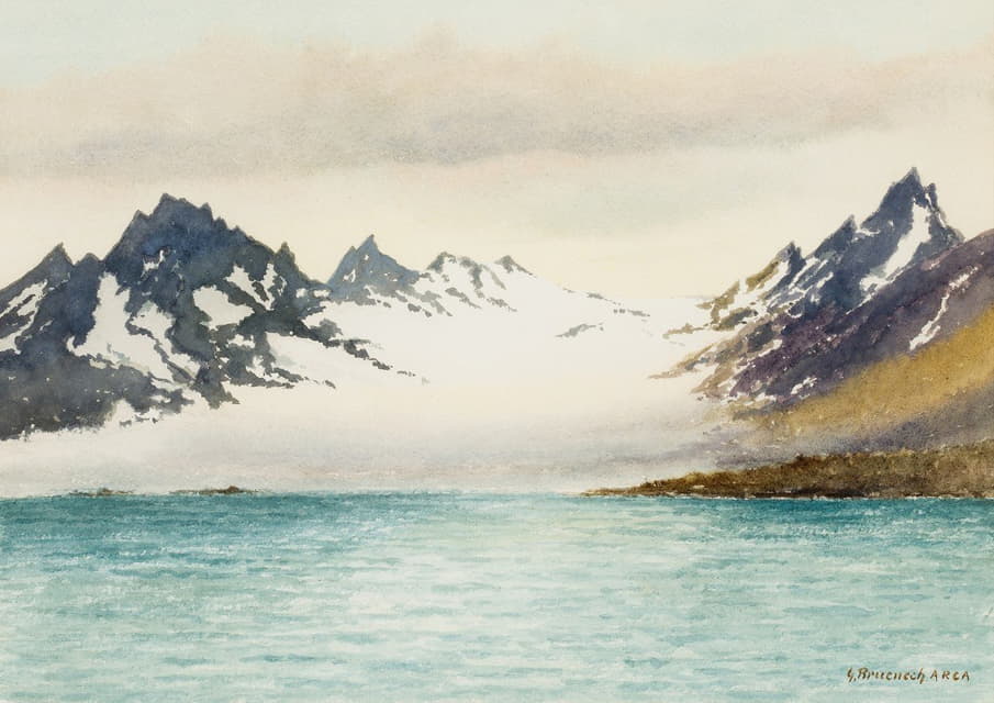 George Bruenech - Glacier at Isfjorden, Spitsbergen