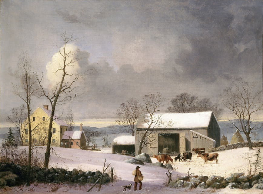 George Henry Durrie - Winter in the Country