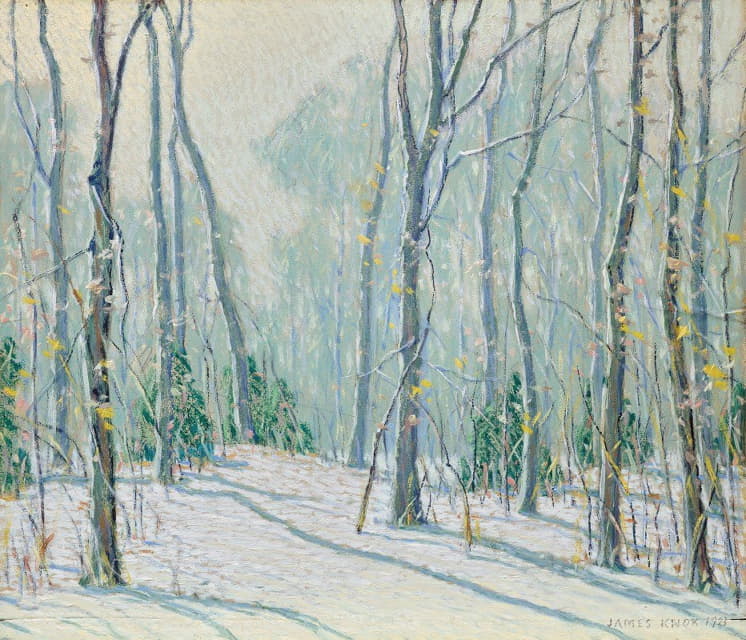 James P. Knox - Winter Landscape, Fort Lee NJ