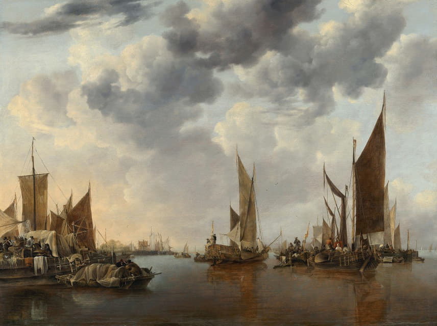 Jan van de Cappelle - Seascape with Ships