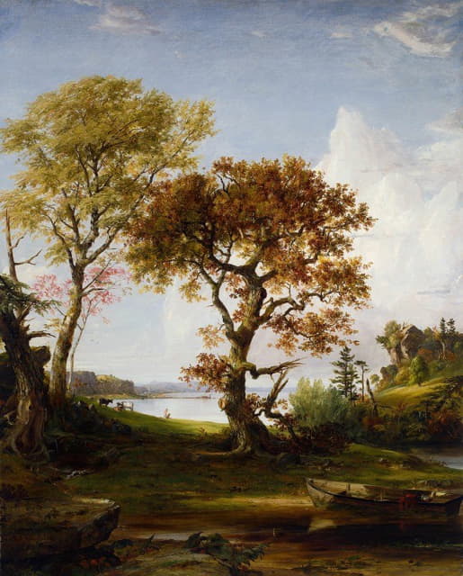 Jasper Francis Cropsey - The Hudson at Piermont